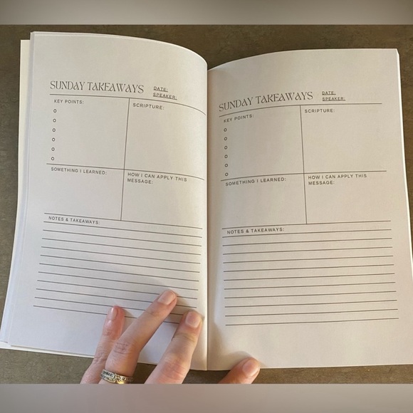 Church Notes Journal With Prompts - Picture 2 of 4